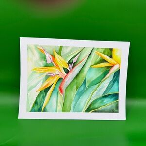 Tropical Bird of Paradise Art Print. “Bird”